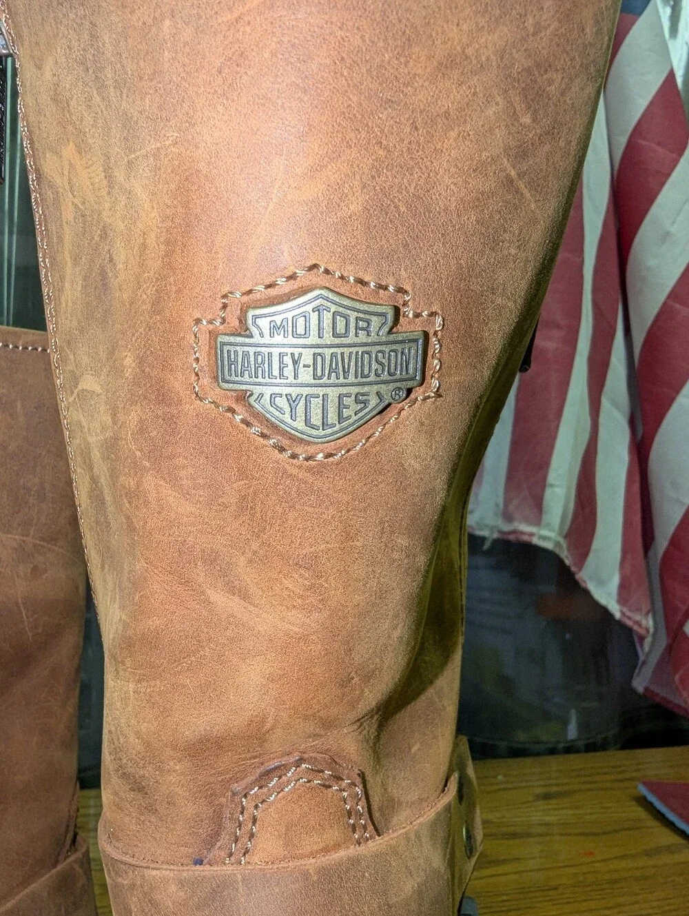 Harley Davidson Brown Leather Boots  Mens 10